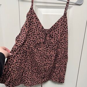 Women’s Spotted Pink Cami Top